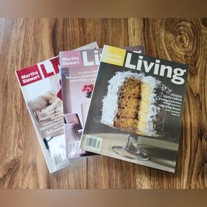 3 Martha Stewart Living Magazines Vintage Dec/Jan 96/ 1997 + Feb + May 1997